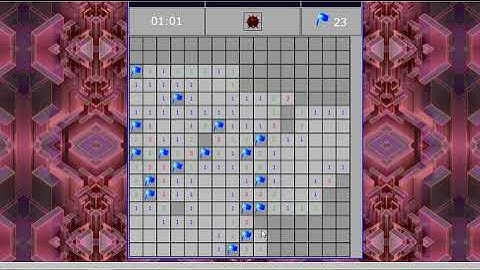 JavaScript マインスイーパー テストプレイ 中級 2分3秒