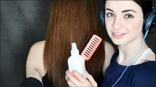 [ASMR] Wet to Dry  Relaxing Hair Brushing, Blowdrying, Straightening