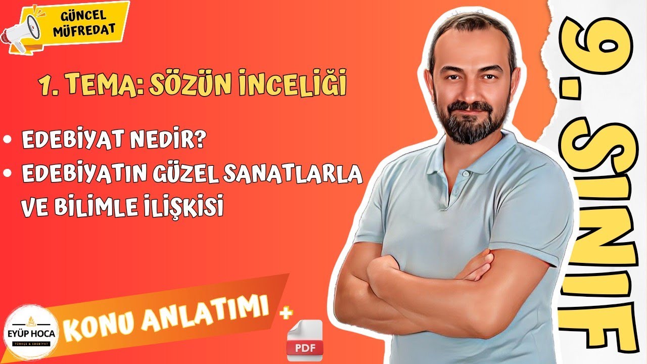 9. SINIF EDEBİYAT / 1. TEMA SÖZÜN İNCELİĞİ / EDEBİYATIN GÜZEL SANATLARLA VE BİLİMLE İLİŞKİSİ