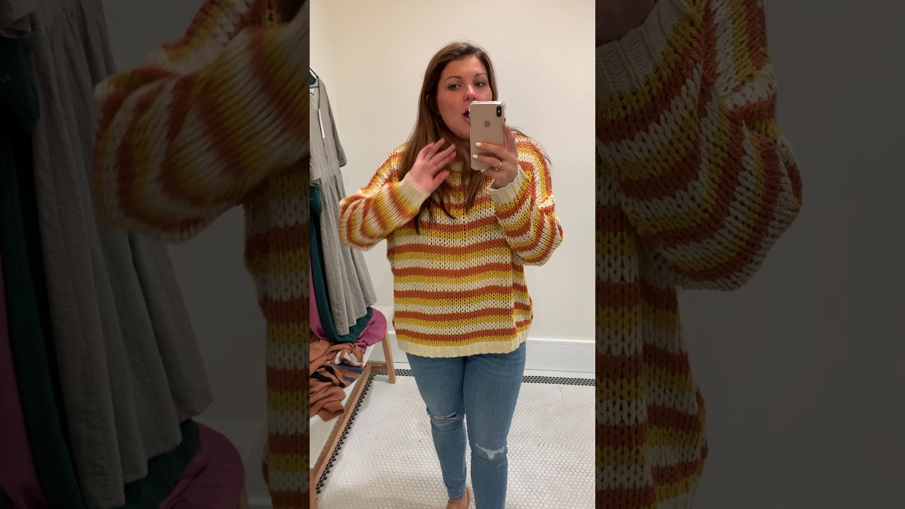 The Synapse Striped Sweater in Mustard