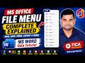 MS Office File Menu Tutorial in Odia | Save, Save As, Export & Options Explained