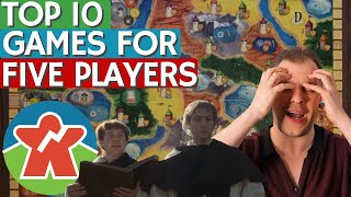 Top 10 Games for Five Players - The Most Dreaded of Player Counts!