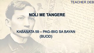 Noli Me Tangere Buod Kabanata 59: Pag-ibig sa Bayan