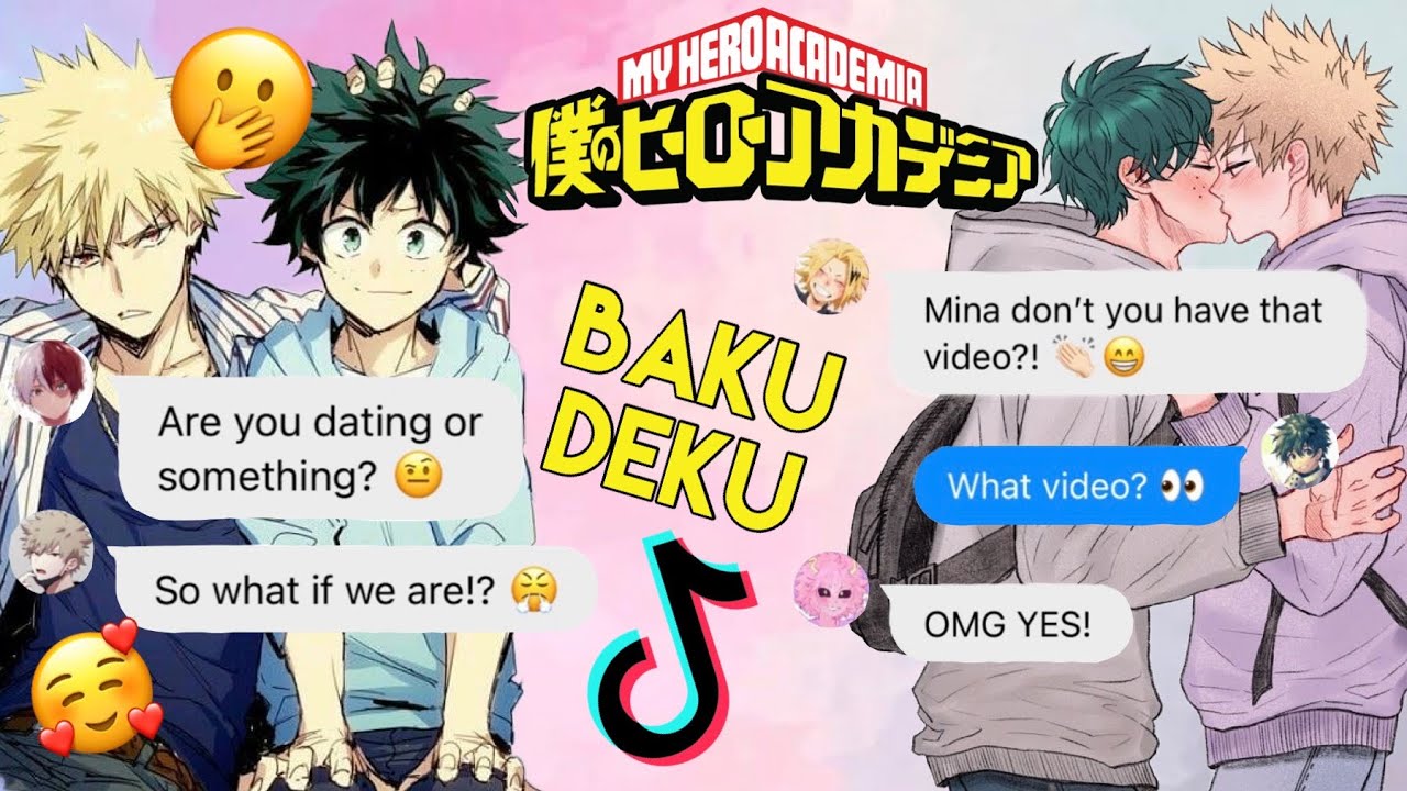 BakuSquad VS DekuSquad || BakuDeku Secretly Dating 🤭 || MHA Texting Story