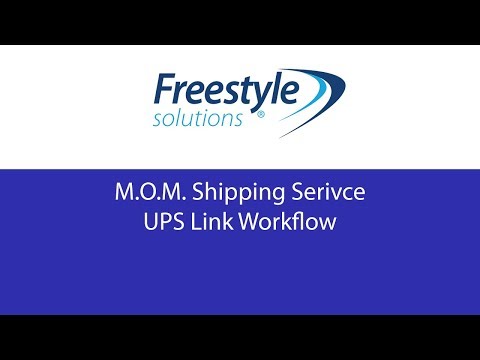 M.O.M. Shipping Service - UPS Link Workflow
