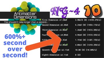 Antimatter Dimensions NG-4 Episode 10: Truly beginning to feel fast!