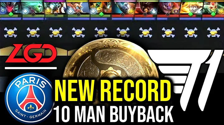NEW RECORD 10 MAN BUYBACK FIGHT — PSG.LGD VS T1 on TI10