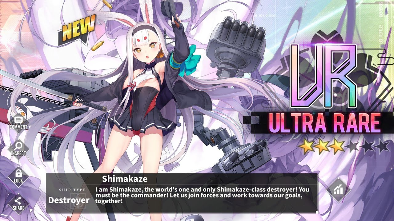 Insane Ultra Rare Shimakaze guide speedrun Azure Lane YouTube