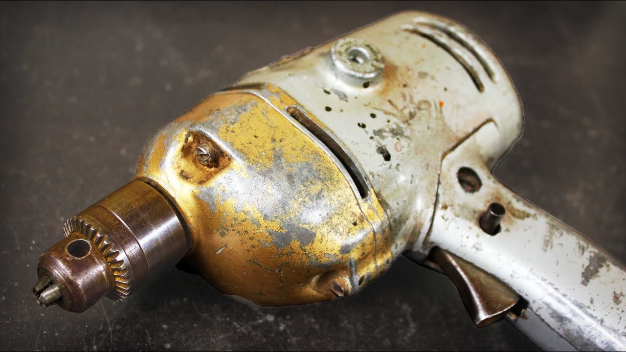 Broken Old drill Restoration - Black and Decker 