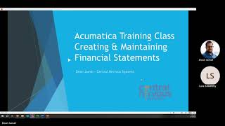 Acumatica Training Class -  Financial Statement Creation