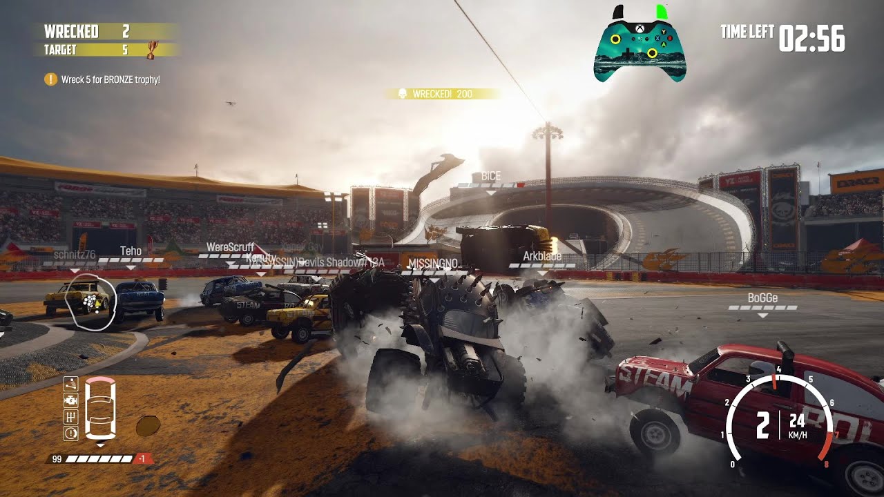 Wreckfest 24.09.20 Tournament Rampage Rush - Bugzilla - YouTube