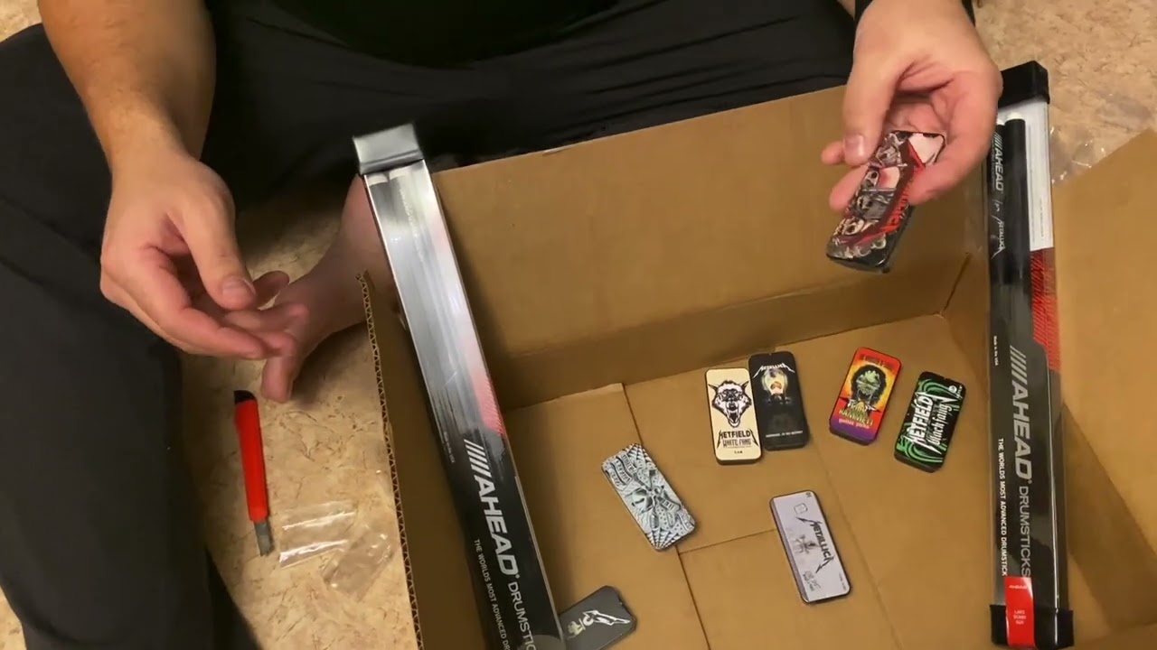Metallica Guitar Picks Unpacking!