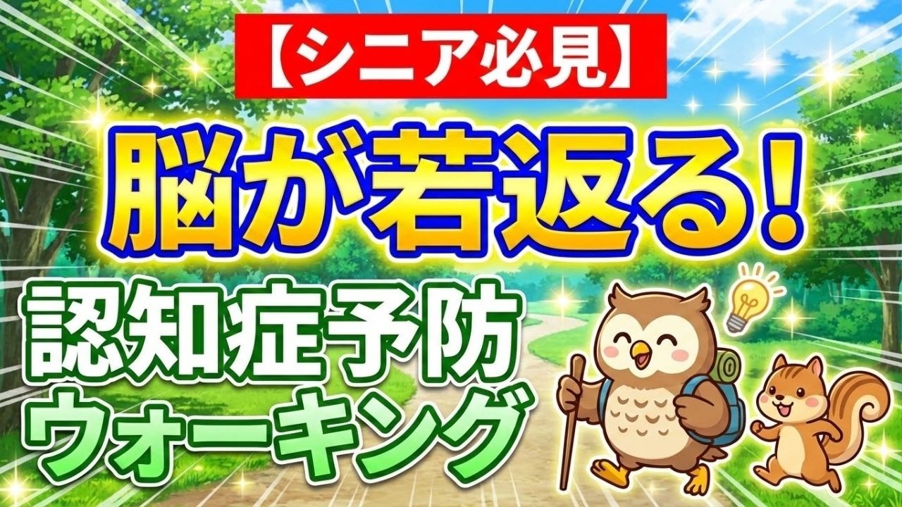 【シニア必見】脳が若返る！ 認知症予防ウォーキング 　理学療法士解説