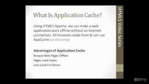 Học HTML5 : 30 -  HTML5  Application Cache