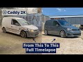 Vw caddy  2k diy restoration full timelapse  4 months in 18 mins  volkswagen