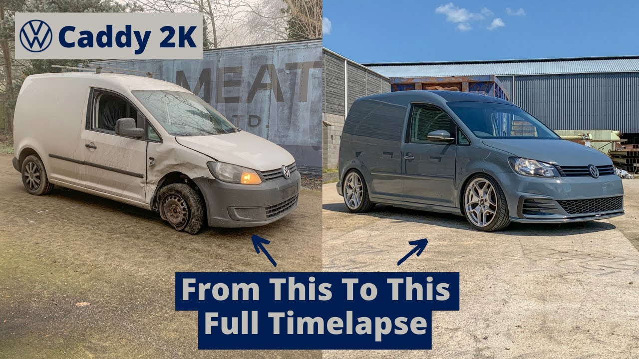 VW Caddy 2k DIY Restoration Full Timelapse - 4 Months in 18 Mins