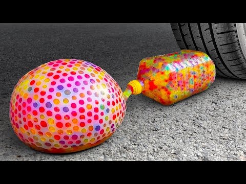 Experiment Car vs orbeez Balloons | Crushing Crunchy & Soft Things by Car