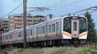 E129系B3編成　信越本線下り普通451M　長岡→新潟→豊栄
