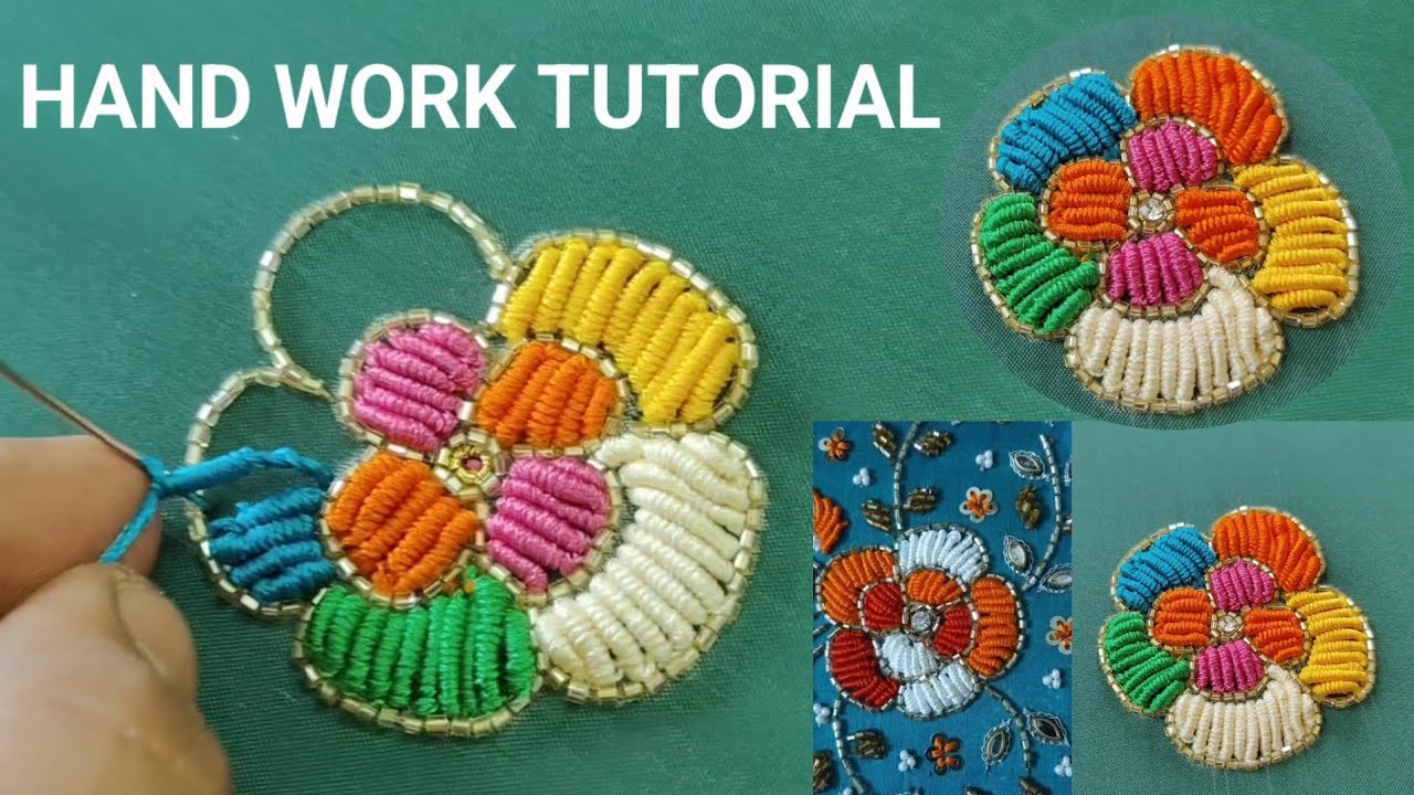 Needing Handwork HAND WORK TUTORIAL #aariwork #handbroidery #handembroidery - YouTube