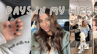 DAYS IN MY LIFE: pack with me for California, dying my hair brown, &amp; more!