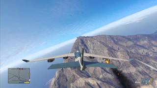 GTA V: Cargo Plane Truck Jump Gameplay