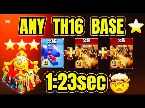 NEW UPDATE🔥TH16 SUPER DRAGON BLIMP ATTACK STRATEGY | Th16 Mass Dragon Super Archer Blimp in COC🔥