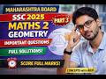 SSC Maths 2 Geometry 2025 PYQ | 3 & 4 Mark Important Questions | Part 3 | Concepts With Akif 💡