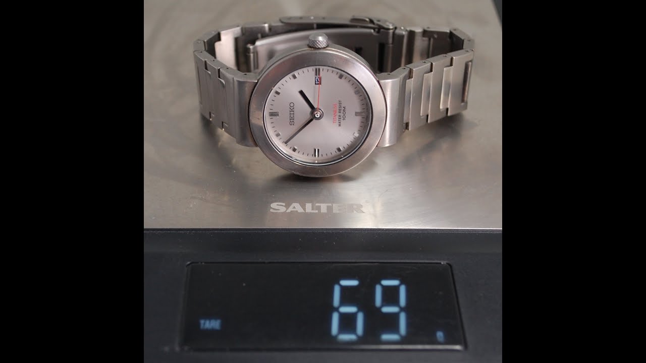 1999 Seiko Titanium 100M men's vintage watch. Model reference V732-0P00 -  YouTube