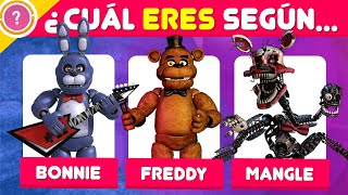 ¿Qué ANIMATRÓNICO de FNAF eres según tu PERSONALIDAD? | Test Five Nights at Freddy&#39;s