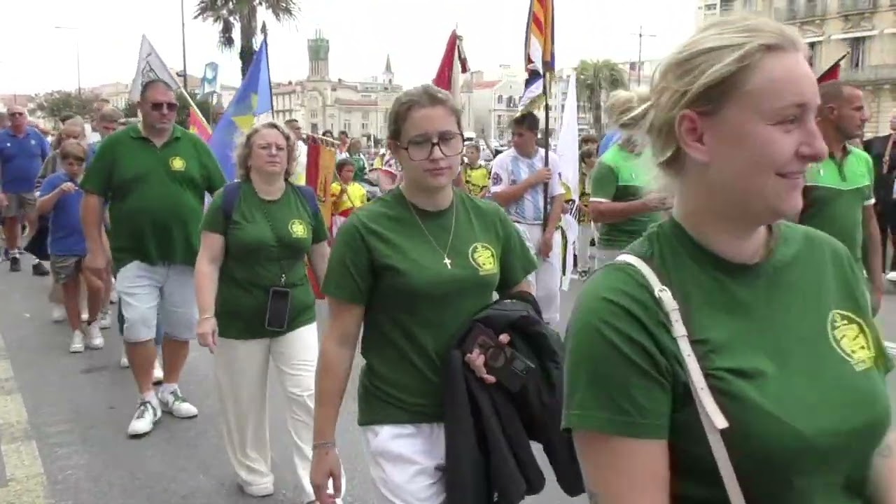 le grand défilé du rassemblement des joutes de France à Sète le 21 septembre 2025 version longue