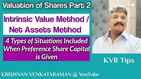 Valuation of Shares Part 2 | Preference Share Capital Treatment in Intrinsic Value Method | 4 Types