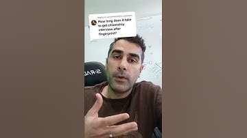 How Long Does It Take To Get Citizenship Interview After Fingerprint? #shorts