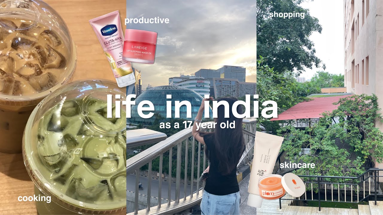 Day in my life in india 🍁 | aesthetic vlog Indian | slice of life | shopping