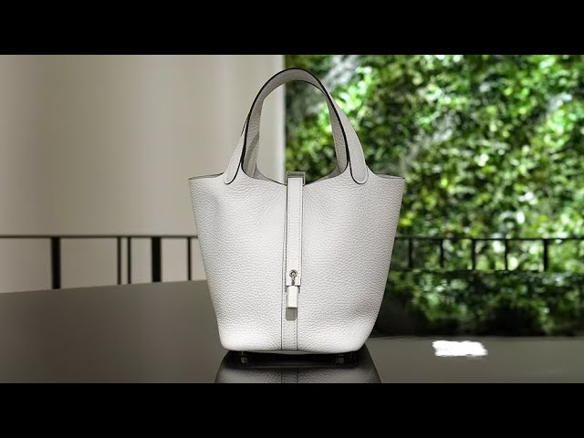 【HERMES】ピコタンロックPM/ソーホワイト/ゴールド金具 HERMES ピコタン ロックPM トリヨンクレマンス ニューホワイト