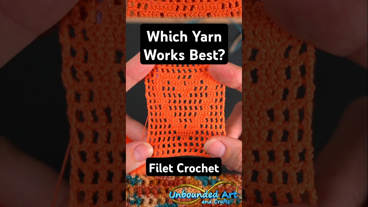 Filet Crochet Which Yarn? 🧶 #crochet #anybodycando