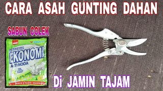 CARA MUDAH ASAH GUNTING DAHAN