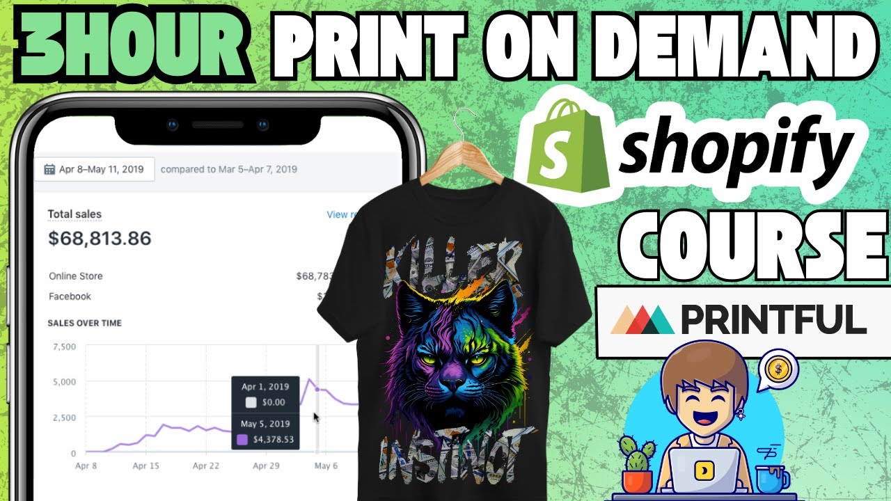 3 Hour Print On Demand Shopify Full Course - YouTube