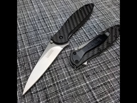Kershaw Leek Carbon Fiber Handle CPM-154 Blade 
