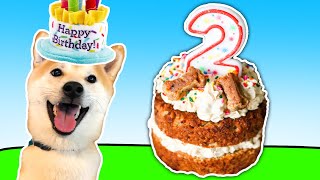 How to Make a Doggy Birthday Cake 🎂
