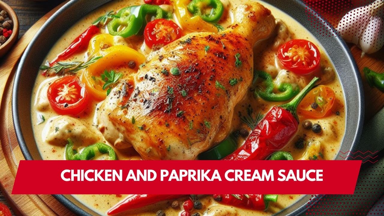 Chicken and paprika cream sauce recipe YouTube