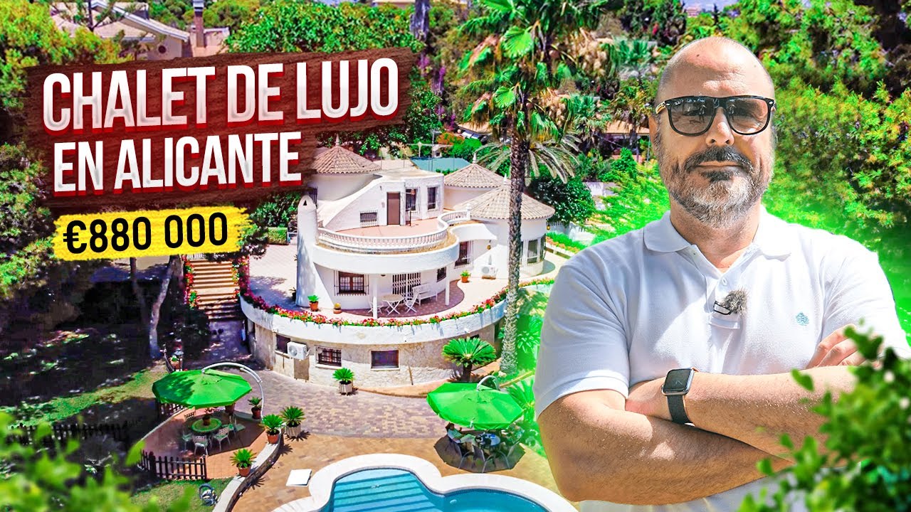 Chalet de lujo en Alicante. € 880 000. Comprar chalet en Alicante. Agencia inmobiliaria Alegria