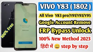 Vivo Y83 1802 Frp Byp 2023 Vivo Y83 Google Account Byp Without Pc Vivo Y83 Frp Byp