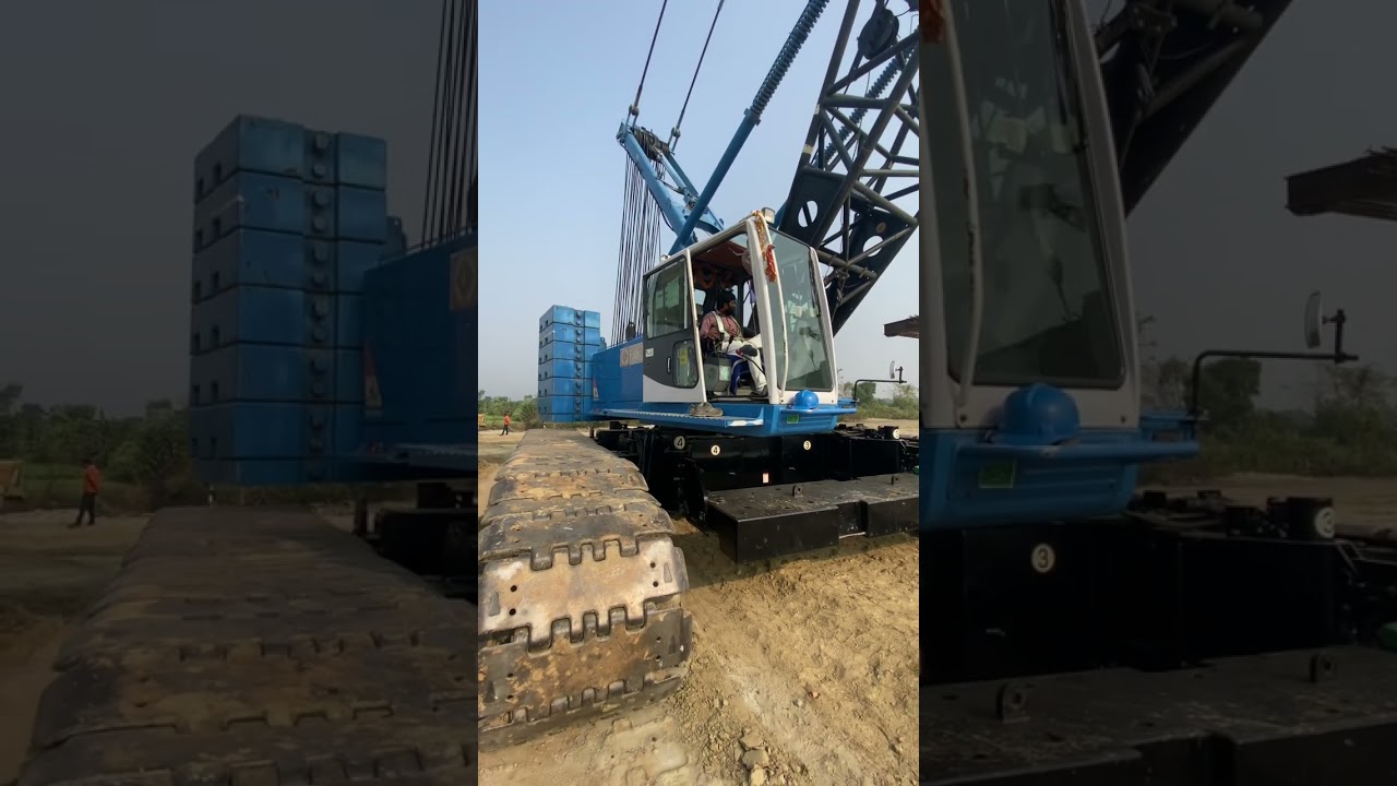 hitachi sumittomo SCX2800-2 crane  swing at kalyani flyover work