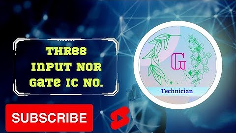 Three input NOR Gate #shorts #short #shortvideo #digital #and #status #andgate #notgate #ic #not #IC