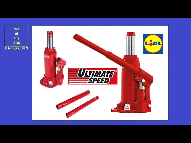 ULTIMATE SPEED Hydraulic stamp jack, 3 t, Lifting 3000 kg Height 185-360 mm  hydraulic UNBOXING LIDL - YouTube
