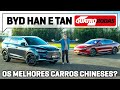 BYD Han e Tan: elétricos têm desempenho de esportivo e tela que gira | Quatro Rodas