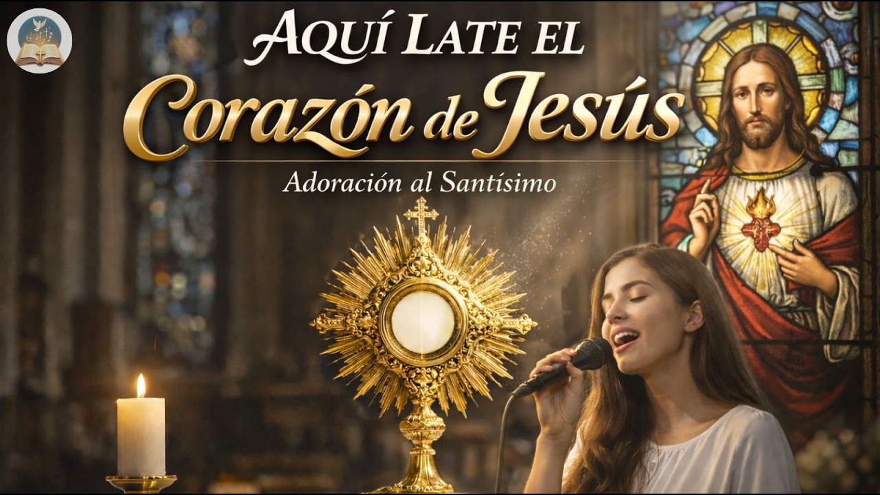 10 Cantos Eucarísticos hermosos: Aquí Late el Corazón de Jesús ❤️ | Adoración al Santísimo