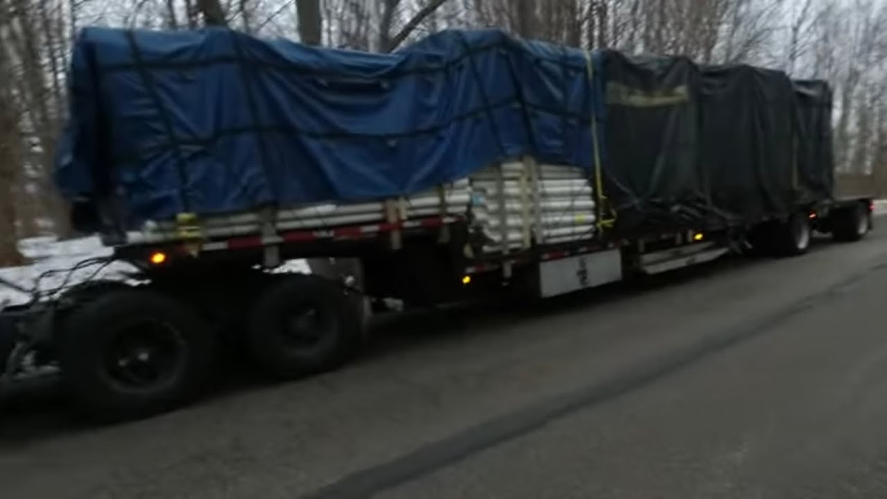 Dropping pipe in Michigan - YouTube