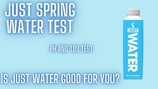 Just Water Test - Ph And Tds