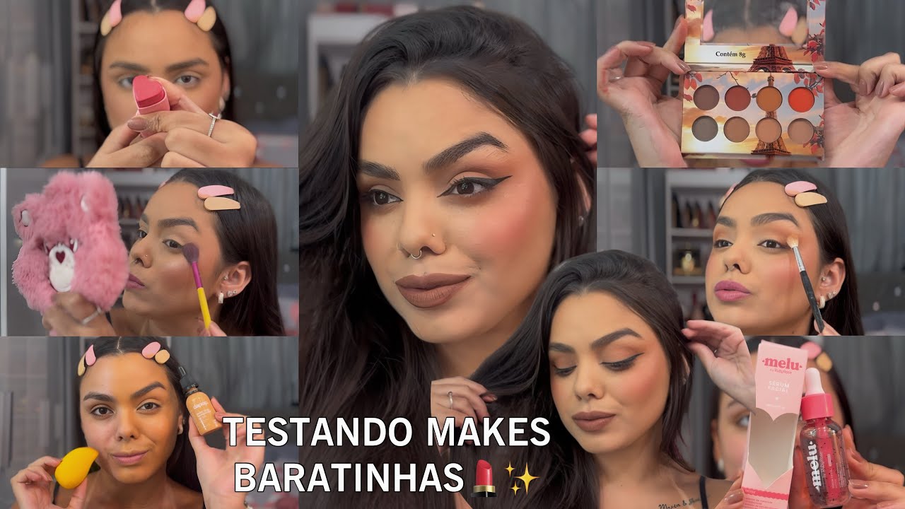 TESTANDO MAKES BARATINHAS! 💄✨ #testandomake #makesbaratinhas #explorar